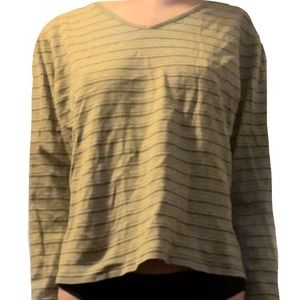 Striped Green Long Sleeve Shirt